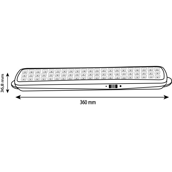 Noas Datça 60 Ledli Işıldak İpli 4W 6500K Beyaz Işık 300 Lümen 36 Cm