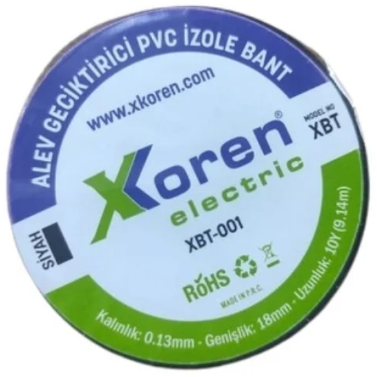 XKOREN Yeşil İzole Bant 0.13mm x 18mm x 10Y (9.14m)